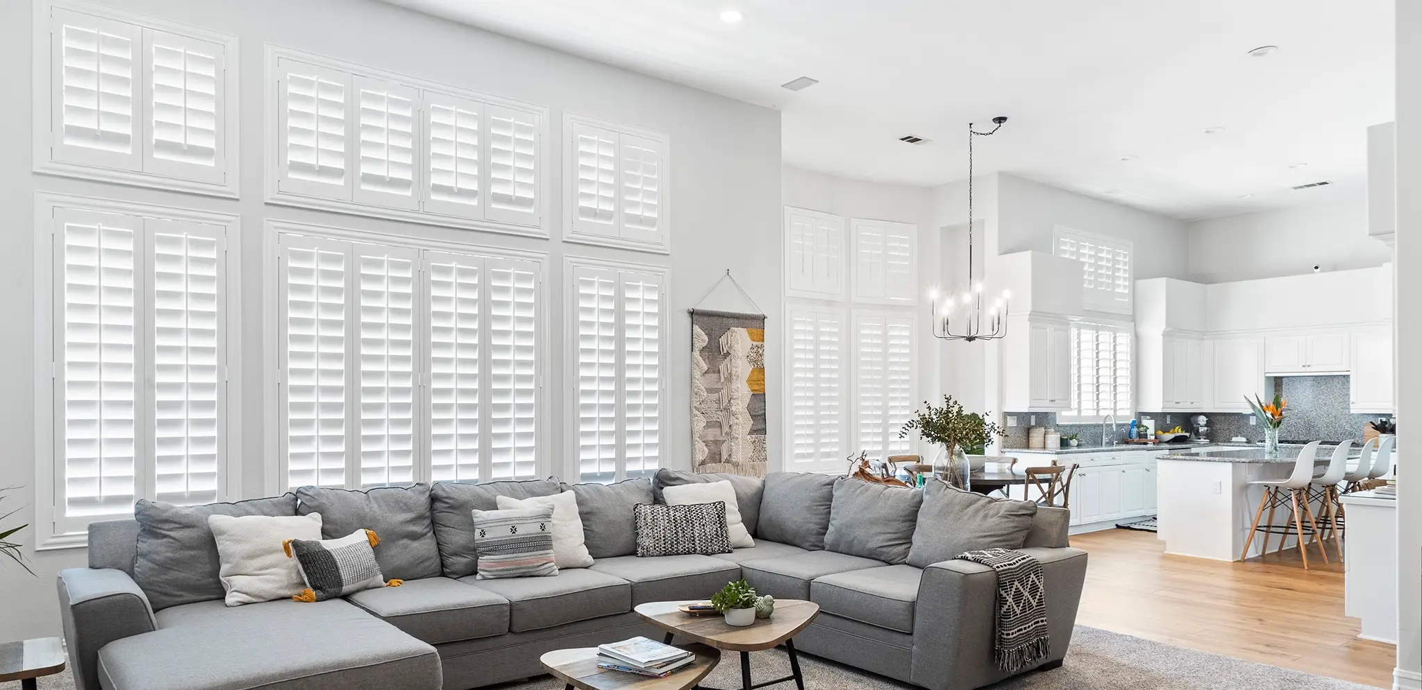 Shutters in a Boston living room