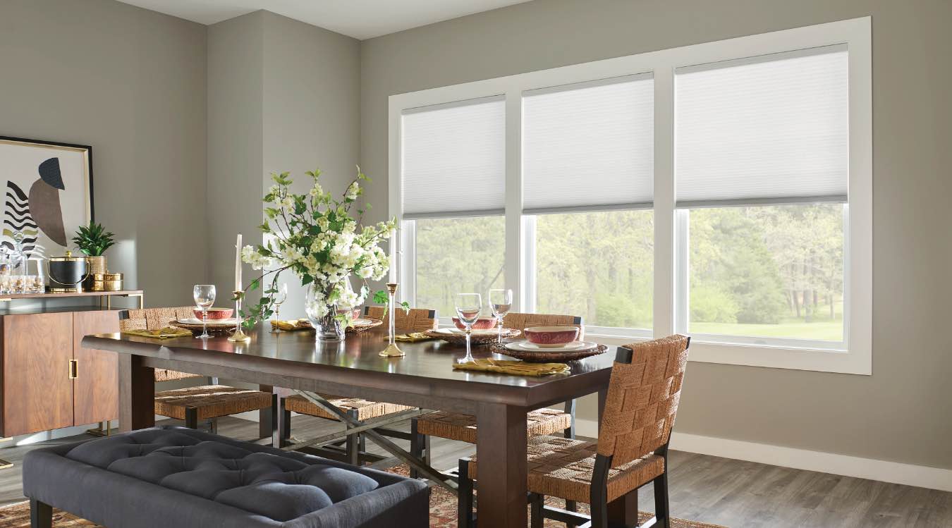 Cell shades in Boston kitchen