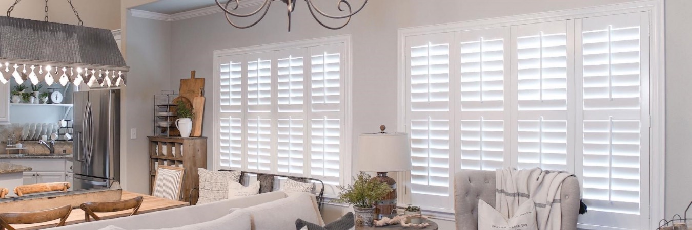 Interior shutters in Providence kitchen