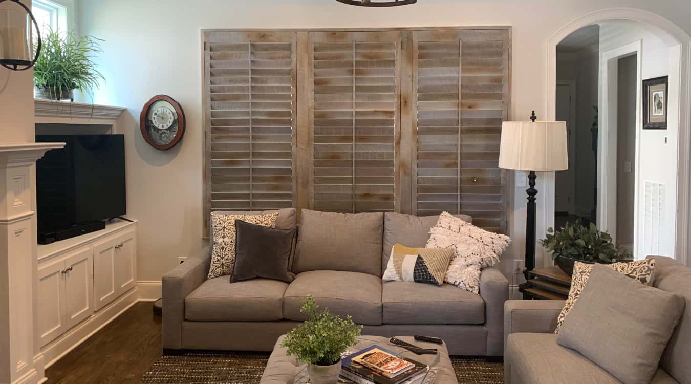 Reclaimed wood shutters in Boston