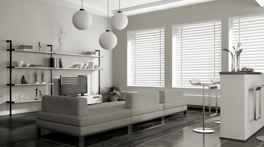 white blinds in Boston
